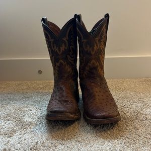 Ostrich Skin Cowboy Boots